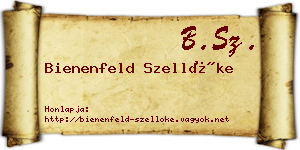 Bienenfeld Szellőke névjegykártya
